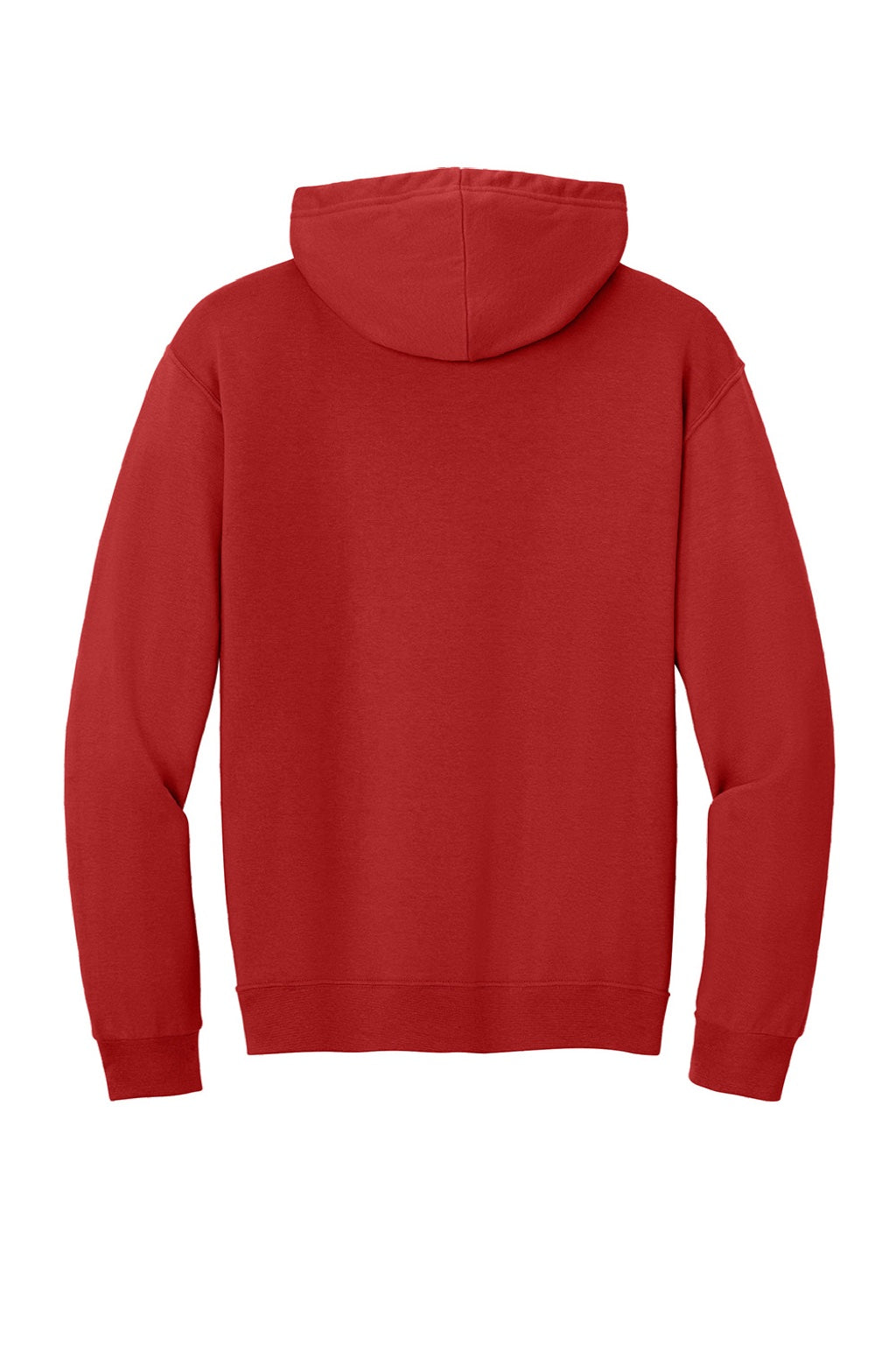 Jerzees IC49M Mens Ultimate CVC Hooded Sweatshirt Hoodie w/ Pouch Pocket True Red Flat Back