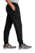 Jerzees IC50M Mens Ultimate CVC Jogger Sweatpants w/ Pockets Black Ink Model Side