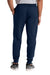 Jerzees IC50M Mens Ultimate CVC Jogger Sweatpants w/ Pockets Navy Blue Model Back