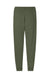 Jerzees IC50M Mens Ultimate CVC Jogger Sweatpants w/ Pockets Heather Military Green Flat Back