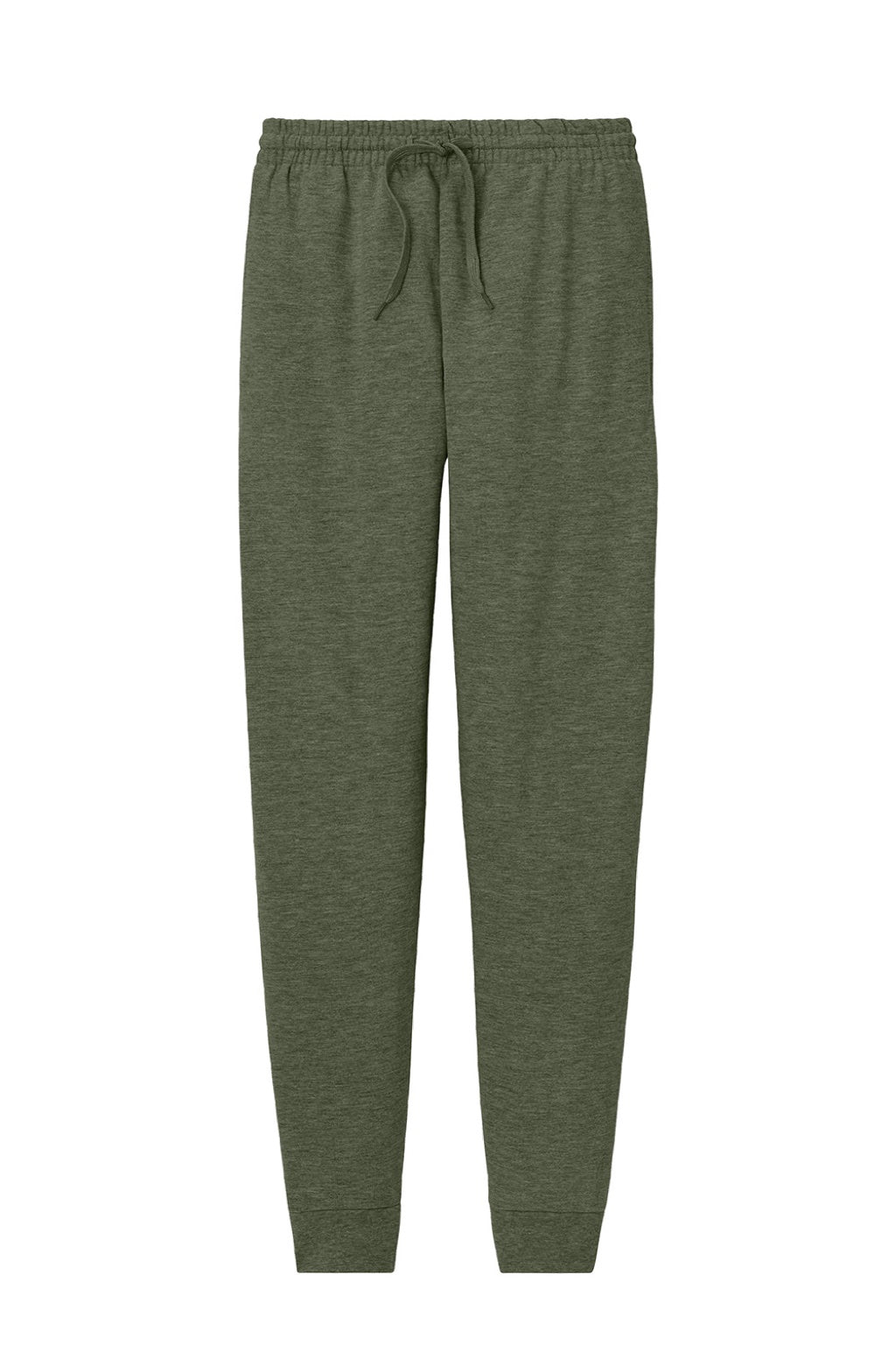 Jerzees IC50M Mens Ultimate CVC Jogger Sweatpants w/ Pockets Heather Military Green Flat Front