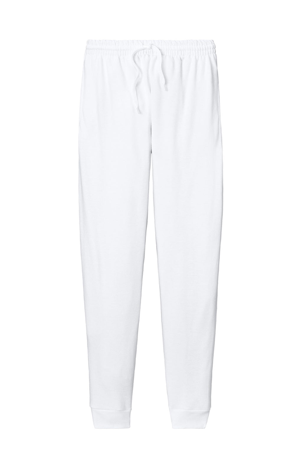 Jerzees IC50M Mens Ultimate CVC Jogger Sweatpants w/ Pockets White Flat Front