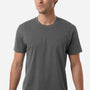 Independent Trading Company Mens Premium Pigment Dyed Short Sleeve Crewneck T-Shirt - Pigment Black - New