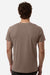 Independent Trading Company PRM180PT Mens Premium Pigment Dyed Short Sleeve Crewneck T-Shirt Pigment Clay Brown Model Back