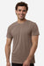 Independent Trading Company PRM180PT Mens Premium Pigment Dyed Short Sleeve Crewneck T-Shirt Pigment Clay Brown Model Front