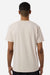 Independent Trading Company PRM180PT Mens Premium Pigment Dyed Short Sleeve Crewneck T-Shirt Pigment Ivory Model Back
