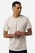 Independent Trading Company PRM180PT Mens Premium Pigment Dyed Short Sleeve Crewneck T-Shirt Pigment Ivory Model Front