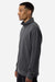 Independent Trading Company PRM4600QZ Mens Pigment Dyed 1/4 Zip Sweatshirt Pigment Black Model Side