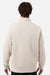 Independent Trading Company PRM4600QZ Mens Pigment Dyed 1/4 Zip Sweatshirt Pigment Ivory Model Back