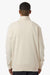 Independent Trading Company SS4600QZ Mens 1/4 Zip Sweatshirt Bone Model Back