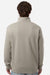 Independent Trading Company SS4600QZ Mens 1/4 Zip Sweatshirt Cement Grey Model Back