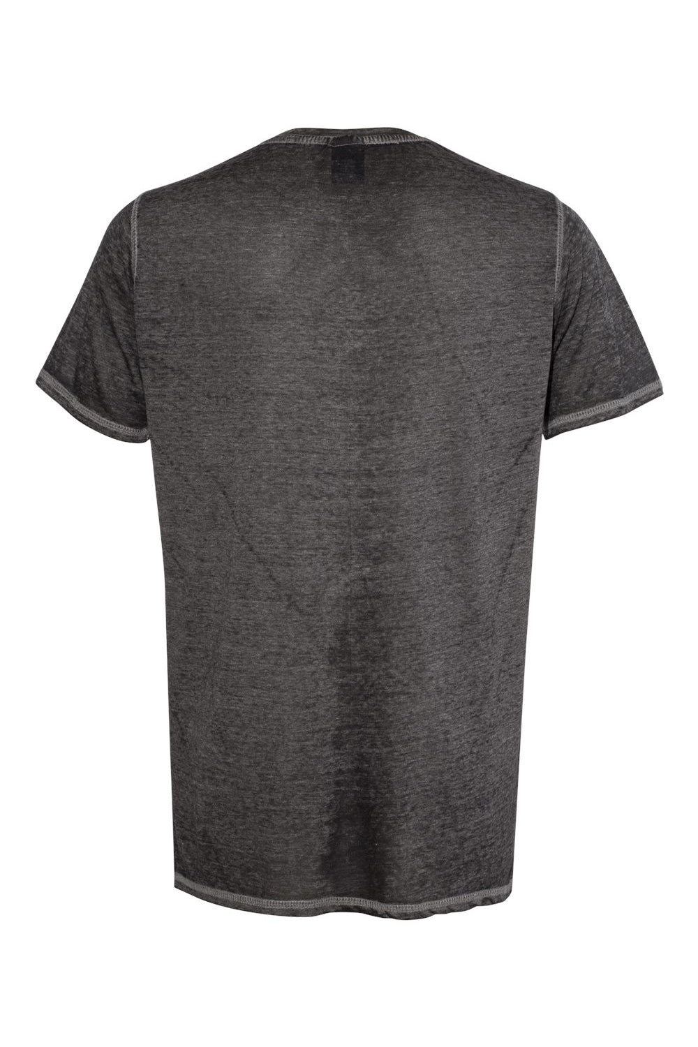 J America JA8115/8115 Mens Vintage Zen Jersey Short Sleeve Crewneck T-Shirt Twisted Black Flat Back