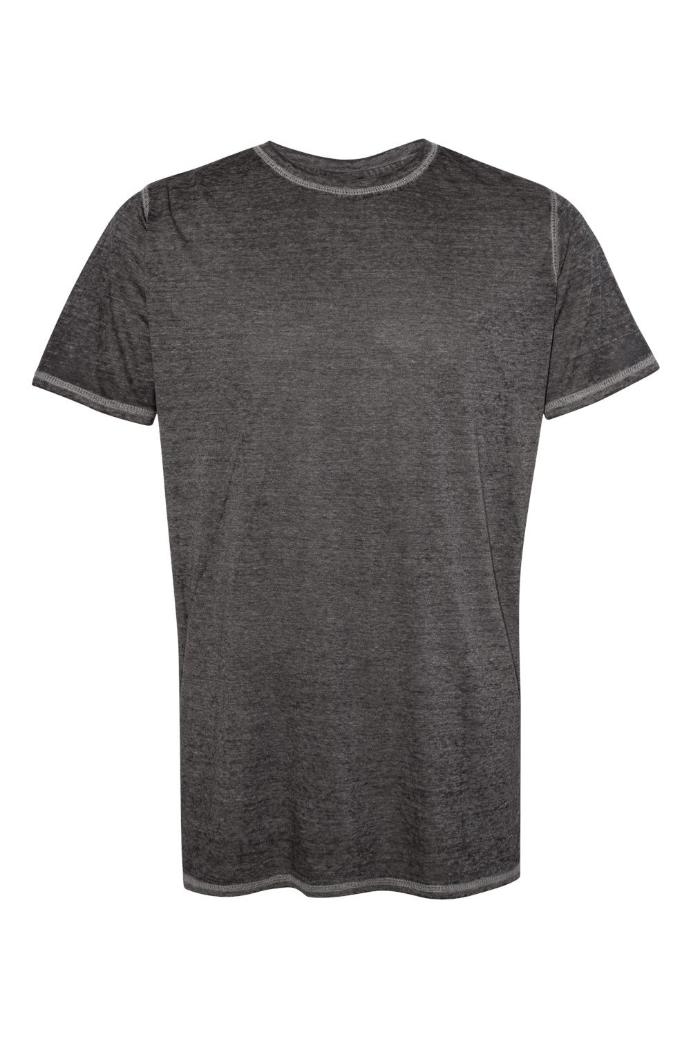 J America JA8115/8115 Mens Vintage Zen Jersey Short Sleeve Crewneck T-Shirt Twisted Black Flat Front