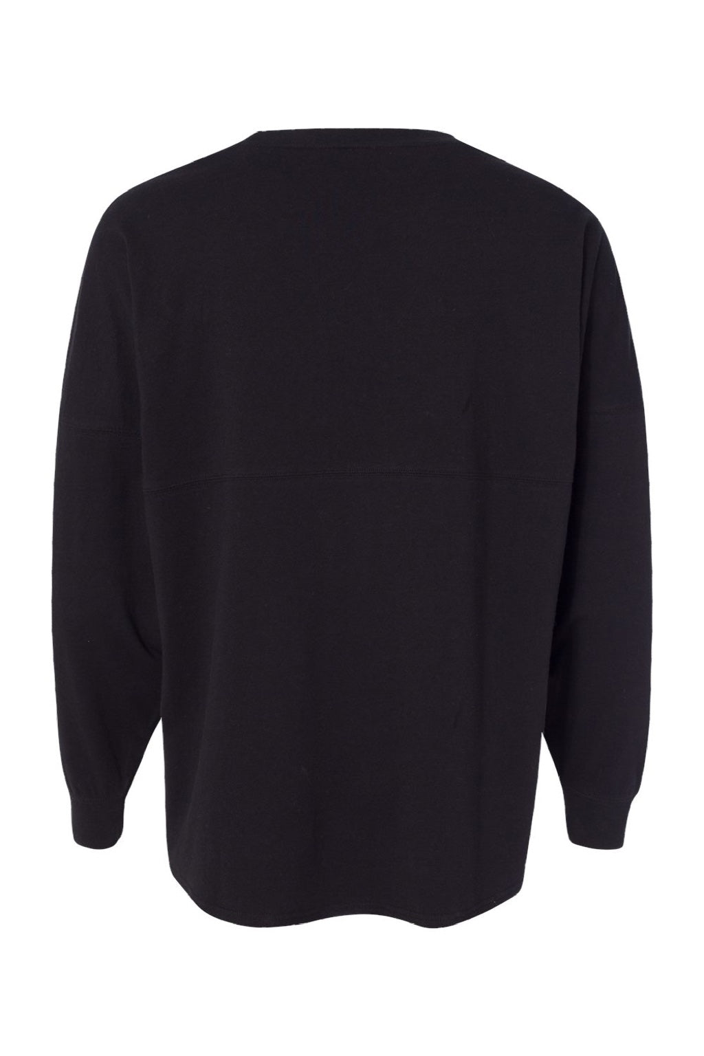 J America 8229 Mens Game Day Jersey Long Sleeve Crewneck T-Shirt Black Flat Back