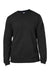 J America 8424JA Mens Premium Fleece Crewneck Sweatshirt Black Flat Front