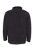 J America JA8454/8454 Mens Epic Sherpa Fleece 1/4 Zip Sweatshirt Black Flat Back
