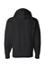 J America JA8821/8821 Mens Premium Fleece Full Zip Hooded Sweatshirt Hoodie w/ Pockets Black Flat Back