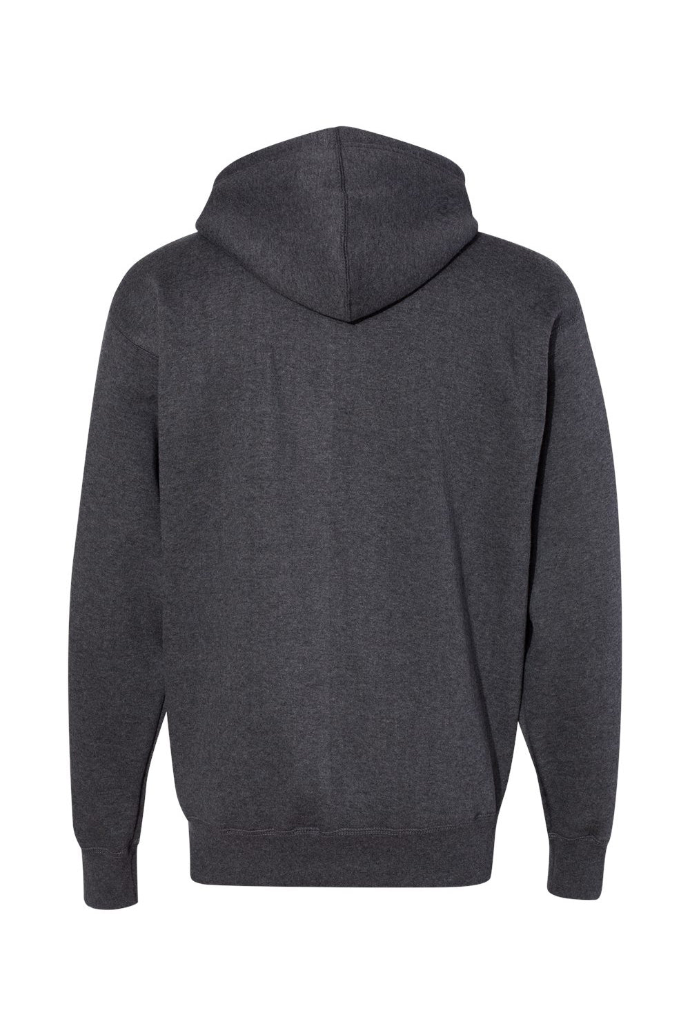 J America JA8821/8821 Mens Premium Fleece Full Zip Hooded Sweatshirt Hoodie w/ Pockets Charcoal Grey Flat Back