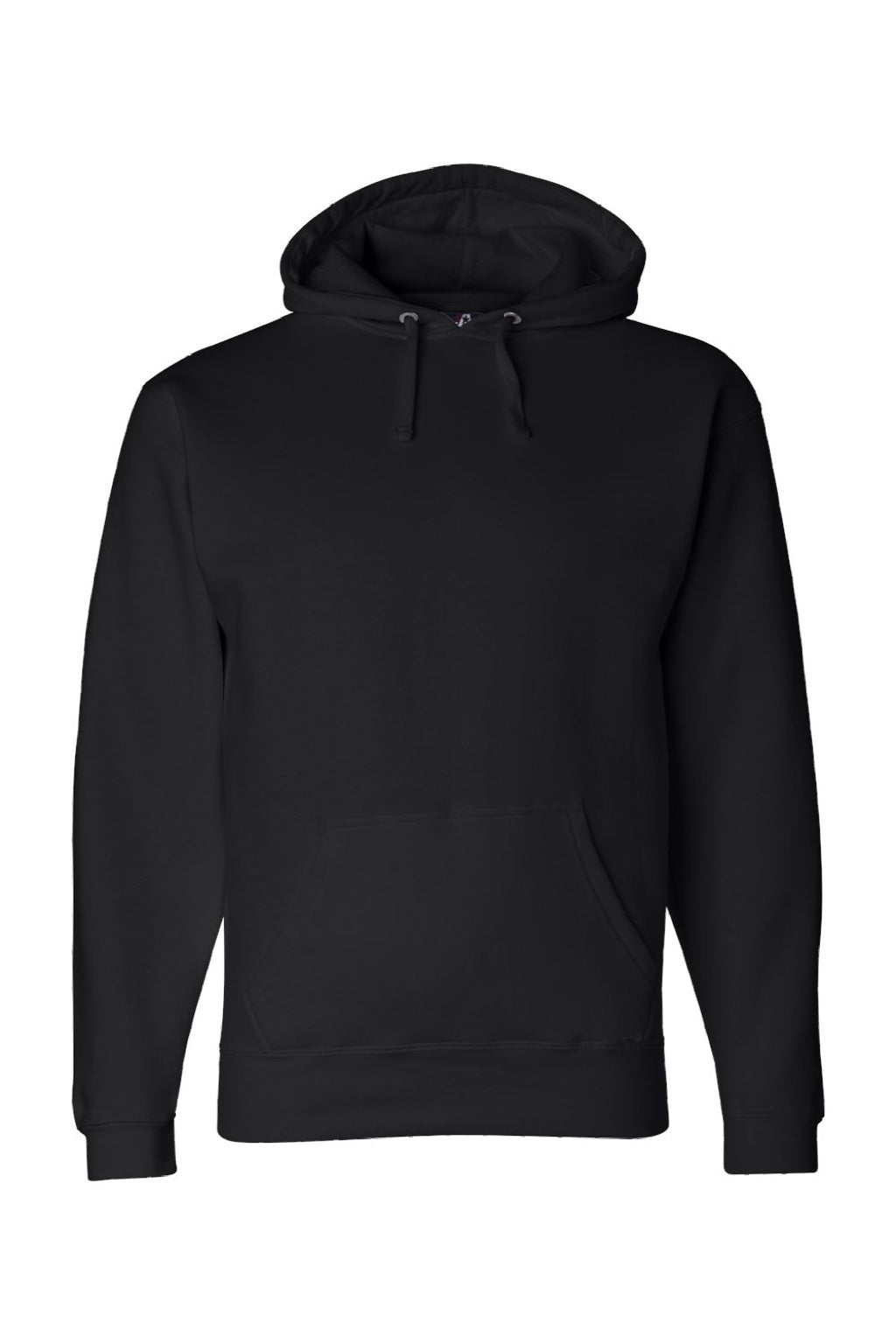 J America 8824 Mens Premium Fleece Hooded Sweatshirt Hoodie w/ Pouch Pocket Black Flat Front