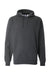J America 8824 Mens Premium Fleece Hooded Sweatshirt Hoodie w/ Pouch Pocket Heather Charcoal Grey Flat Front