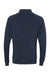 J America JA8869/8869 Mens Fleece 1/4 Zip Sweatshirt w/ Pockets Navy Blue Flat Back