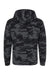J America JA8871/8871 Mens Fleece Hooded Sweatshirt Hoodie w/ Pouch Pocket Black Camo Flat Back