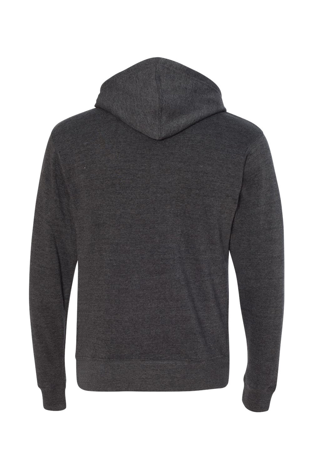 J America JA8871/8871 Mens Fleece Hooded Sweatshirt Hoodie w/ Pouch Pocket Black Flat Back