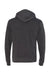 J America JA8871/8871 Mens Fleece Hooded Sweatshirt Hoodie w/ Pouch Pocket Black Flat Back