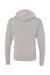 J America JA8871/8871 Mens Fleece Hooded Sweatshirt Hoodie w/ Pouch Pocket Grey Flat Back