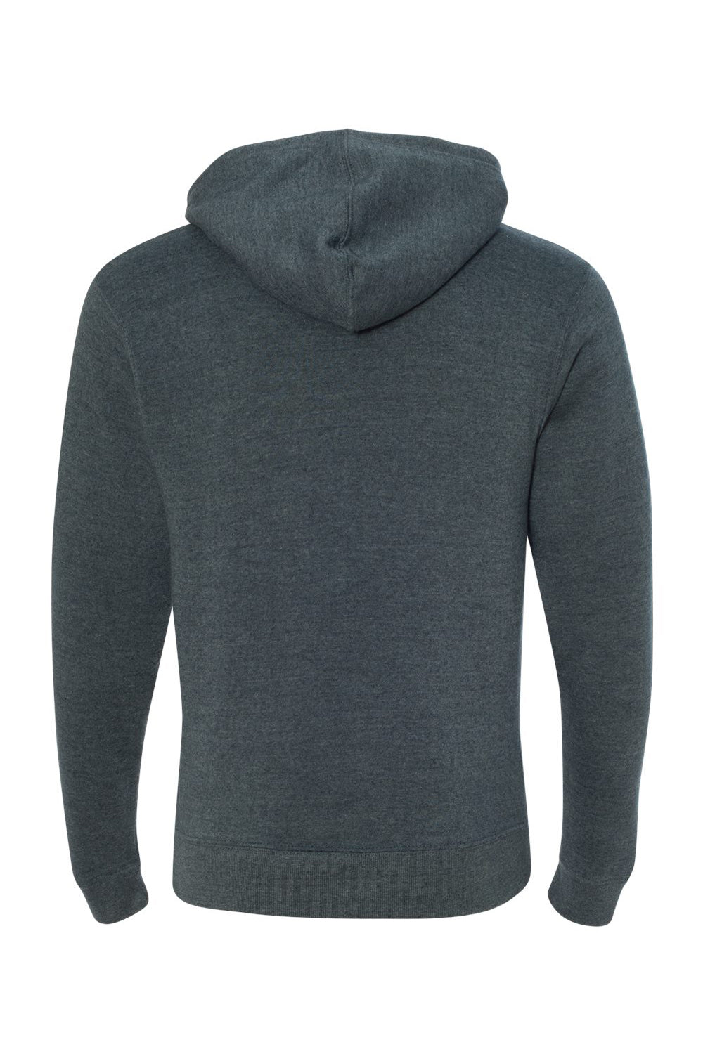 J America JA8871/8871 Mens Fleece Hooded Sweatshirt Hoodie w/ Pouch Pocket Navy Blue Flat Back