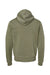 J America JA8871/8871 Mens Fleece Hooded Sweatshirt Hoodie w/ Pouch Pocket Olive Green Flat Back