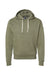 J America JA8871/8871 Mens Fleece Hooded Sweatshirt Hoodie w/ Pouch Pocket Olive Green Flat Front