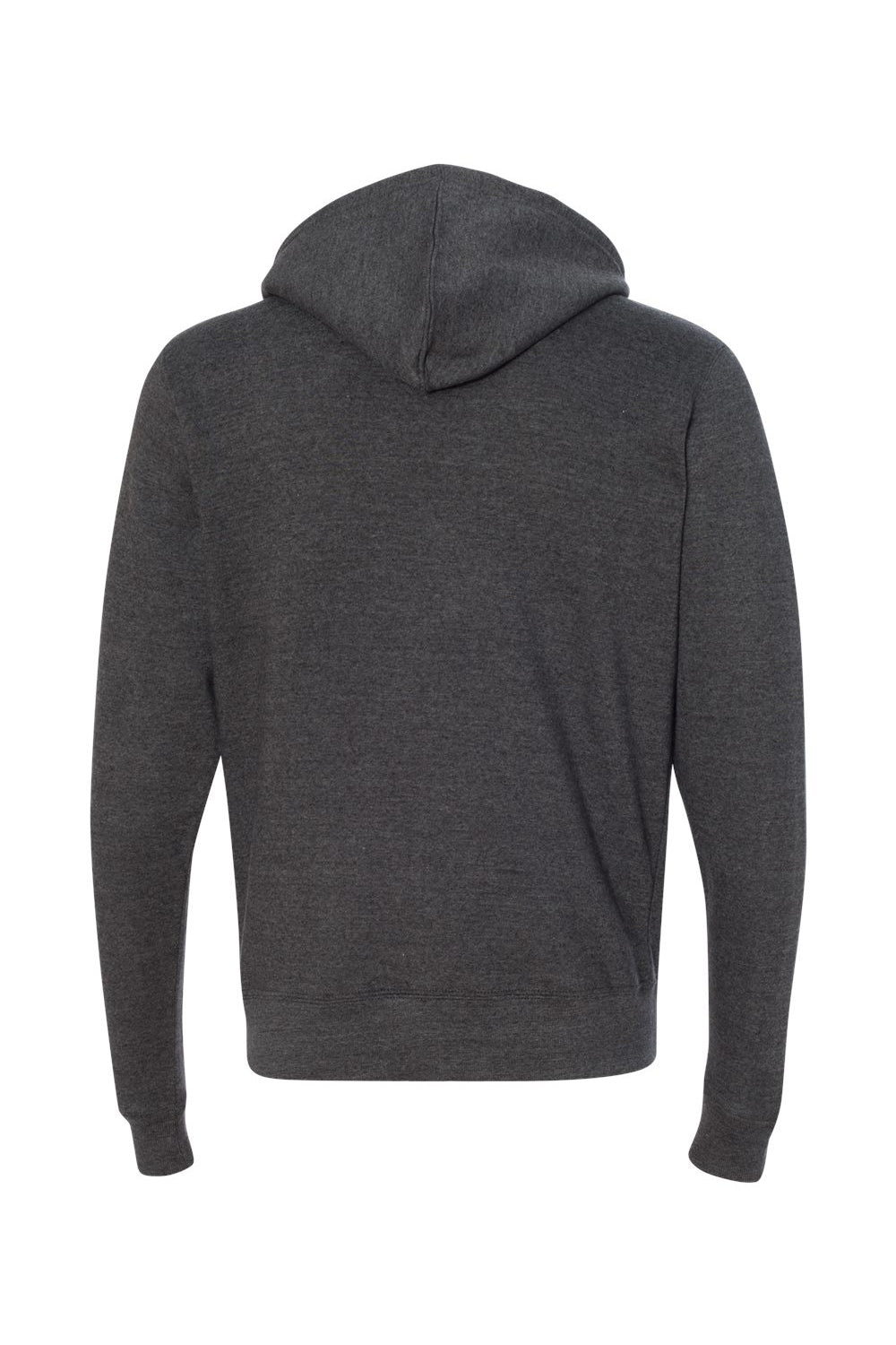 J America JA8872/8872 Mens Fleece Full Zip Hooded Sweatshirt Hoodie w/ Pockets Black Flat Back