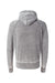 J America JA8915/8915 Mens Vintage Zen Burnout Fleece Hooded Sweatshirt Hoodie w/ Pouch Pocket Cement Grey Flat Back