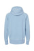 J America JA8915/8915 Mens Vintage Zen Burnout Fleece Hooded Sweatshirt Hoodie w/ Pouch Pocket Chambray Blue Flat Back