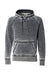 J America JA8915/8915 Mens Vintage Zen Burnout Fleece Hooded Sweatshirt Hoodie w/ Pouch Pocket Dark Smoke Grey Flat Front