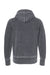 J America JA8916/8916 Mens Vintage Zen Burnout Fleece Full Zip Hooded Sweatshirt Hoodie w/ Pockets Dark Smoke Grey Flat Back