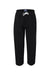 J America JA8992 Mens Open Bottom Fleece Sweatpants w/ Pockets Black Flat Front