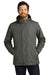 Port Authority J123 Mens All Weather 3-in-1 Water Resistant Full Zip Hooded Jacket Storm Grey Model Front