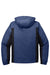 Port Authority J321 Mens 3-in-1 Wind & Water Resistant Full Zip Hooded Jacket Admiral Blue/Black/Magnet Grey Flat Back