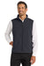 Port Authority J325 Mens Core Wind & Water Resistant Full Zip Vest Battleship Grey Model Front
