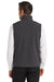 Port Authority J325 Mens Core Wind & Water Resistant Full Zip Vest Heather Charcoal Black Model Back