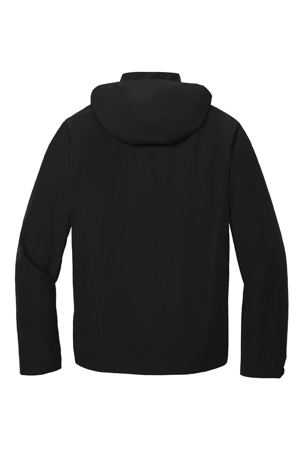 Port Authority J333 Mens Torrent Waterproof Full Zip Hooded Jacket Black Flat Back