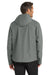 Port Authority J333 Mens Torrent Waterproof Full Zip Hooded Jacket Heather Dark Grey Model Back