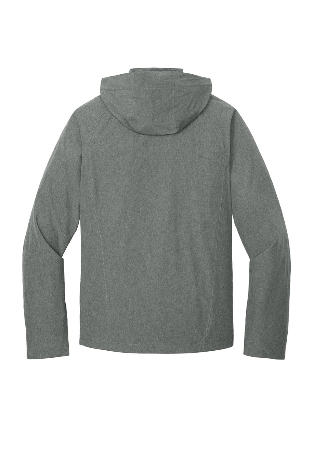 Port Authority J333 Mens Torrent Waterproof Full Zip Hooded Jacket Heather Dark Grey Flat Back