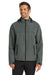 Port Authority J333 Mens Torrent Waterproof Full Zip Hooded Jacket Magnet Grey Model Front