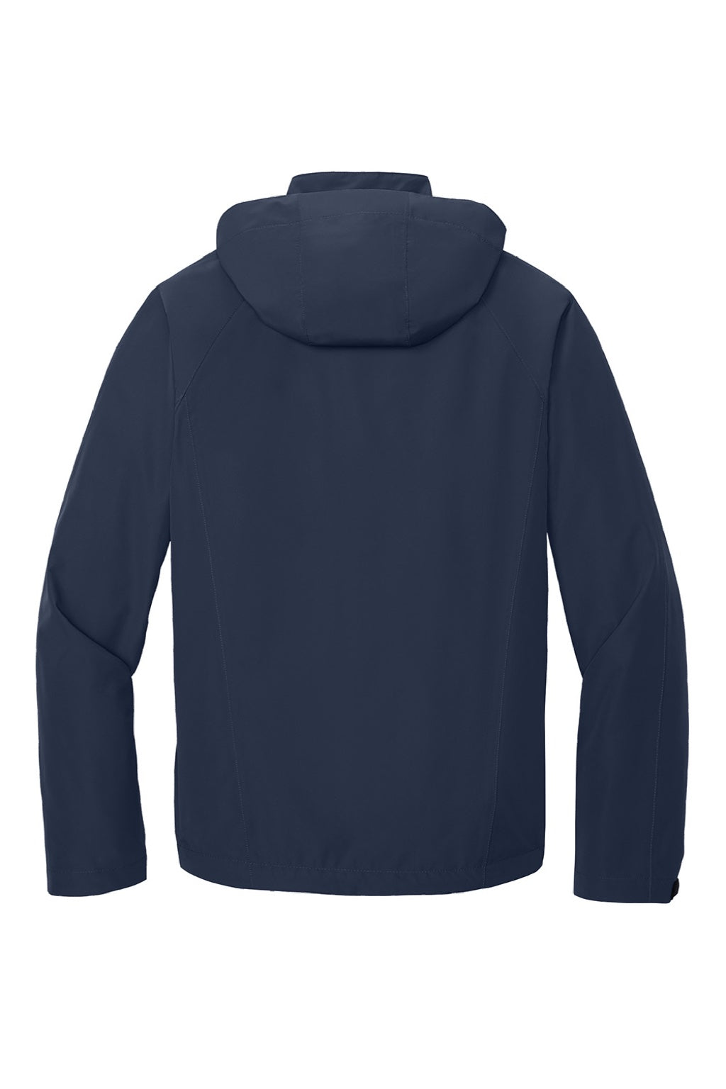 Port Authority J333 Mens Torrent Waterproof Full Zip Hooded Jacket True Navy Blue Flat Back