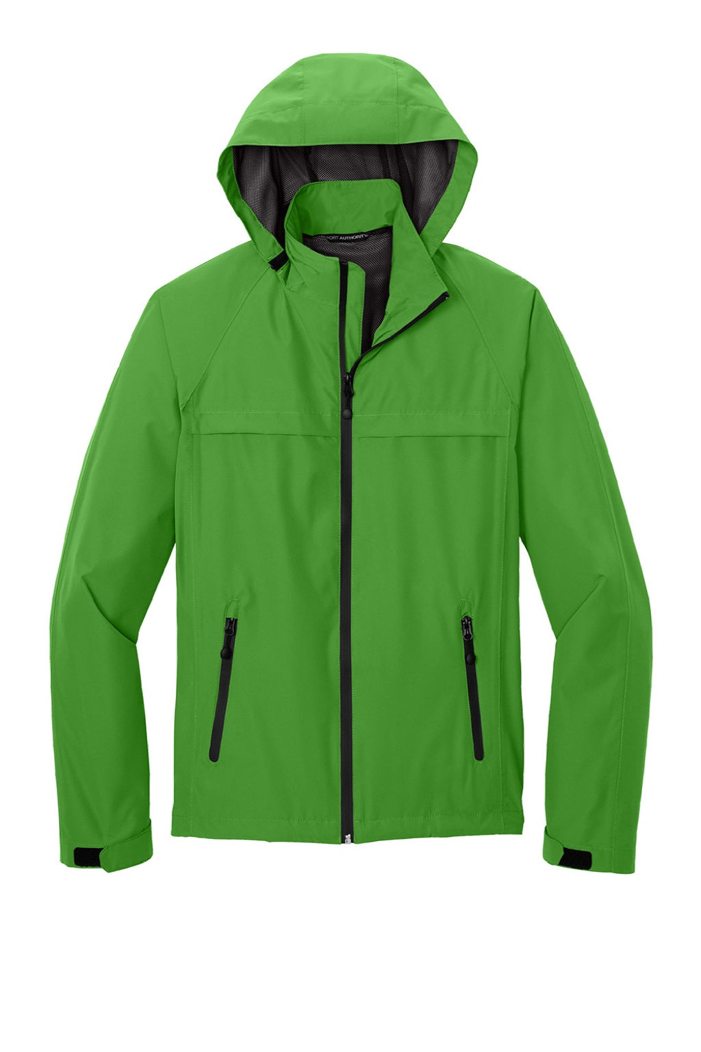 Port Authority J333 Mens Torrent Waterproof Full Zip Hooded Jacket Vine Green Flat Front