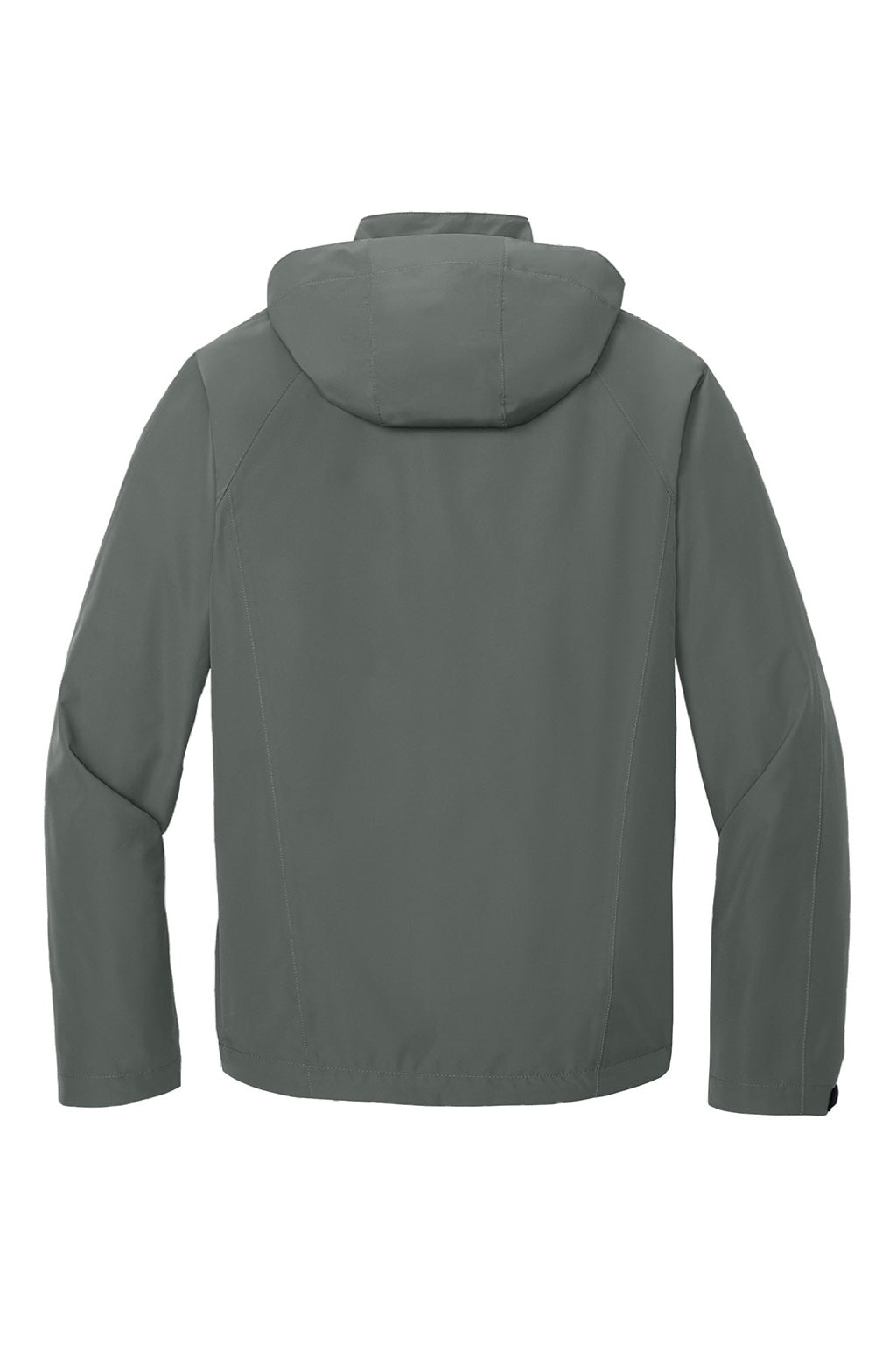 Port Authority J333 Mens Torrent Waterproof Full Zip Hooded Jacket Magnet Grey Flat Back