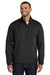 Port Authority J343 Mens Zephyr Wind & Water Resistant 1/4 Zip Jacket Black Model Front